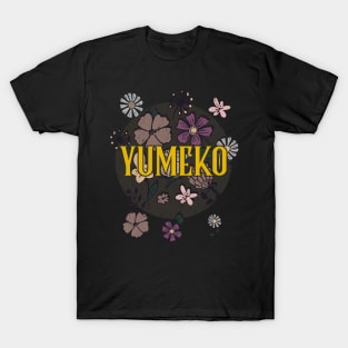 Aesthetic Proud Name Yumeko Flowers Anime Retro Styles T-Shirt